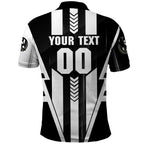 Personalized Collingwood Magpies Polo Shirt Modern Geometric Sports Graphic Style