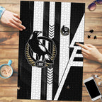 Collingwood Magpies Puzzle Modern Geometric Sports Graphic Style