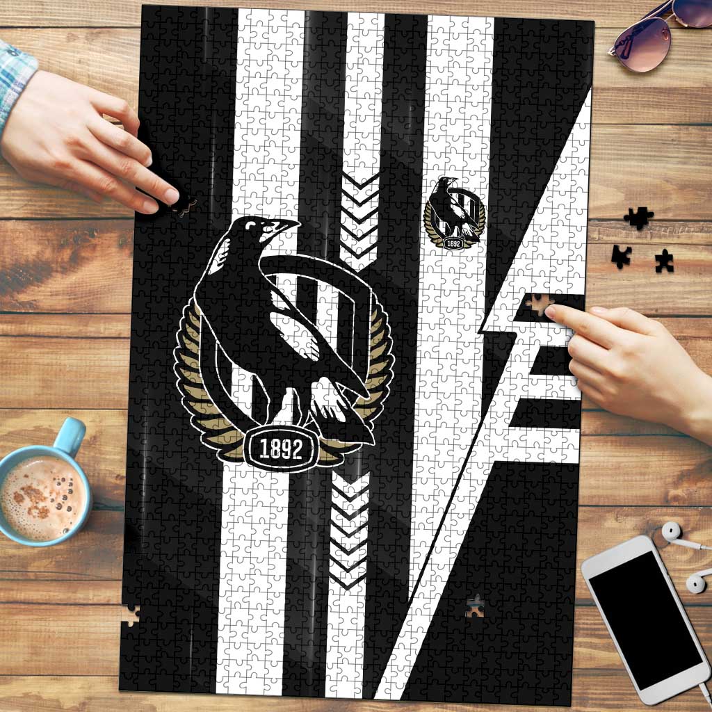 Collingwood Magpies Puzzle Modern Geometric Sports Graphic Style