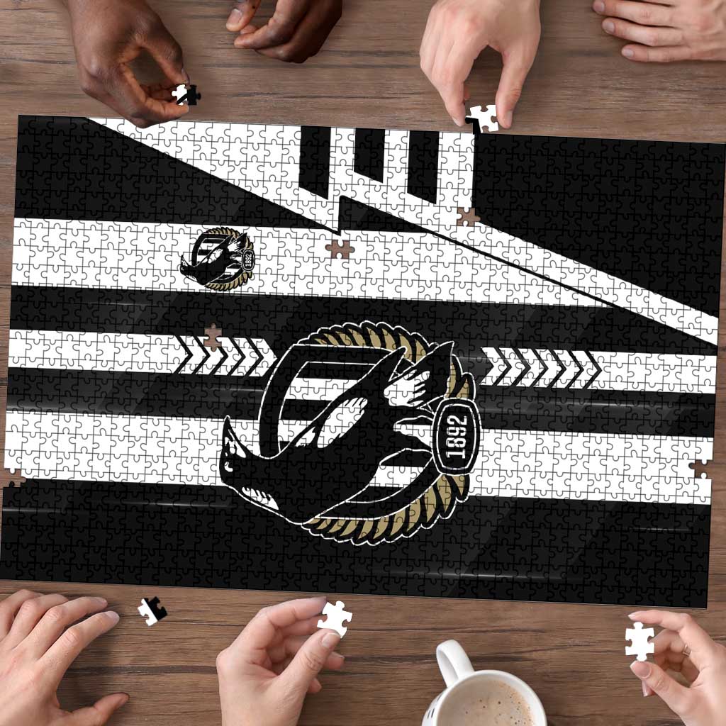 Collingwood Magpies Puzzle Modern Geometric Sports Graphic Style