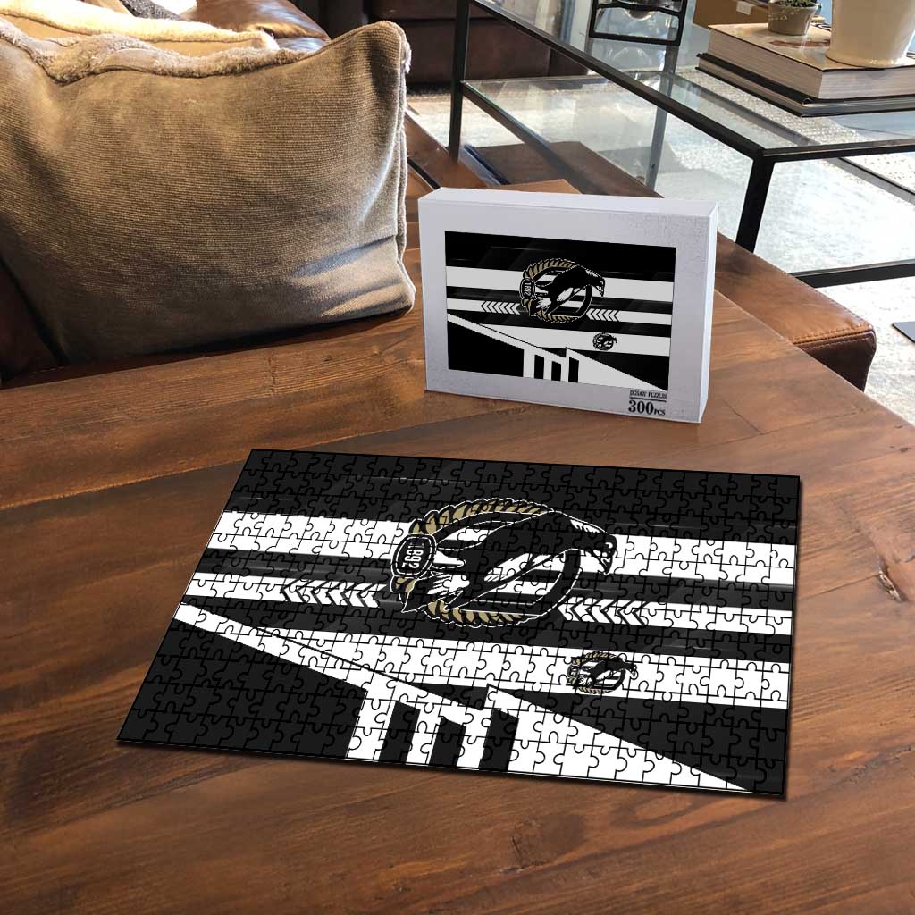 Collingwood Magpies Puzzle Modern Geometric Sports Graphic Style