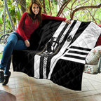 Collingwood Magpies Quilt Modern Geometric Sports Graphic Style