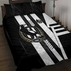 Collingwood Magpies Quilt Bed Set Modern Geometric Sports Graphic Style