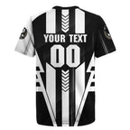 Personalized Collingwood Magpies Rugby Jersey Modern Geometric Sports Graphic Style