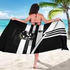 Collingwood Magpies Sarong Modern Geometric Sports Graphic Style