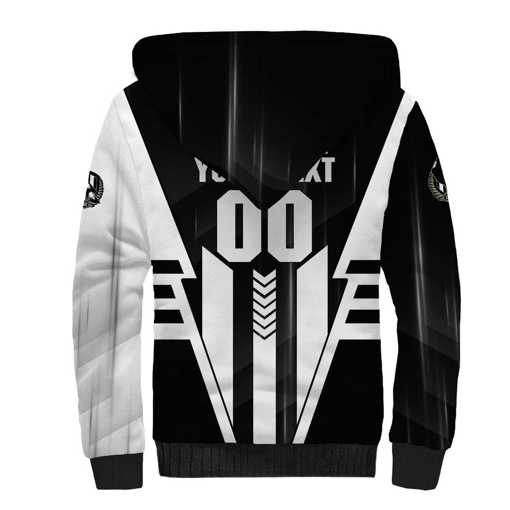 Personalized Collingwood Magpies Sherpa Hoodie Modern Geometric Sports Graphic Style