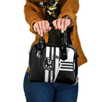 Collingwood Magpies Shoulder Handbag Modern Geometric Sports Graphic Style