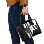Collingwood Magpies Shoulder Handbag Modern Geometric Sports Graphic Style