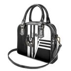 Collingwood Magpies Shoulder Handbag Modern Geometric Sports Graphic Style