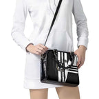 Collingwood Magpies Shoulder Handbag Modern Geometric Sports Graphic Style