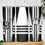 Personalized Collingwood Magpies Skinny Tumbler Modern Geometric Sports Graphic Style