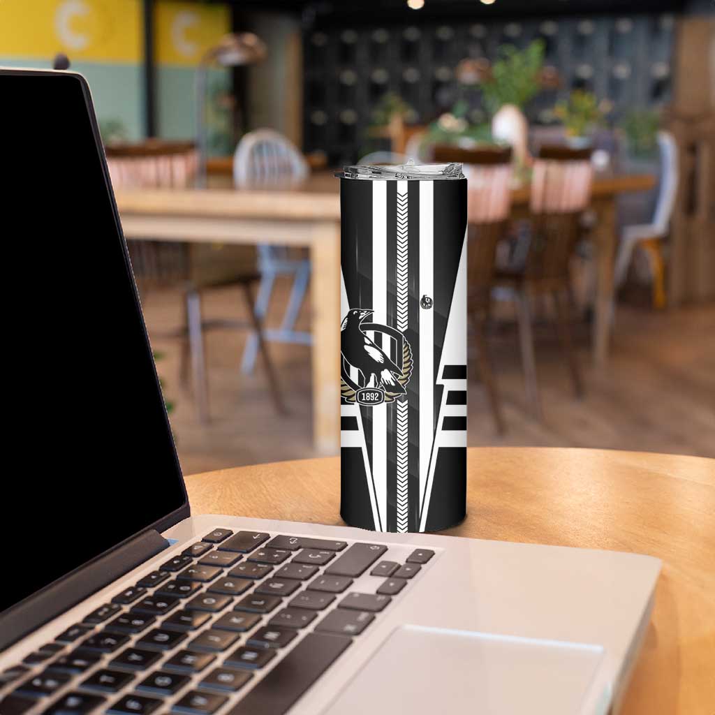 Personalized Collingwood Magpies Skinny Tumbler Modern Geometric Sports Graphic Style