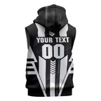 Personalized Collingwood Magpies Sleeveless Hoodie Modern Geometric Sports Graphic Style