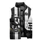 Personalized Collingwood Magpies Sleeveless Puffer Jacket Modern Geometric Sports Graphic Style