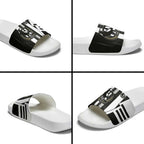 Collingwood Magpies Slide Sandals Modern Geometric Sports Graphic Style