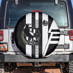 Collingwood Magpies Spare Tire Cover Modern Geometric Sports Graphic Style