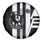 Collingwood Magpies Spare Tire Cover Modern Geometric Sports Graphic Style