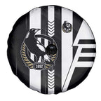 Collingwood Magpies Spare Tire Cover Modern Geometric Sports Graphic Style