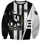 Personalized Collingwood Magpies Sweatshirt Modern Geometric Sports Graphic Style