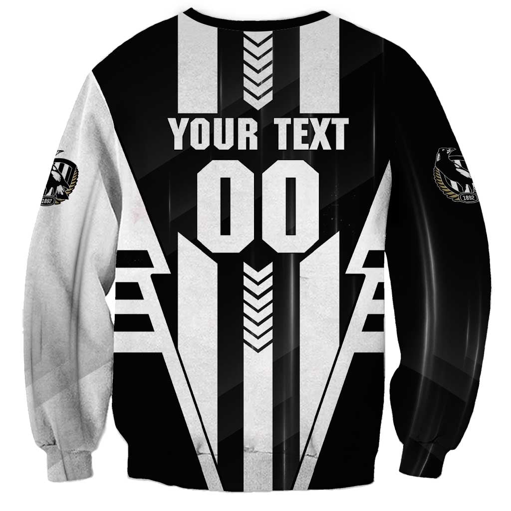 Personalized Collingwood Magpies Sweatshirt Modern Geometric Sports Graphic Style