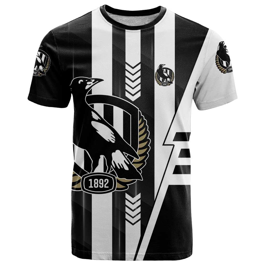 Personalized Collingwood Magpies T Shirt Modern Geometric Sports Graphic Style
