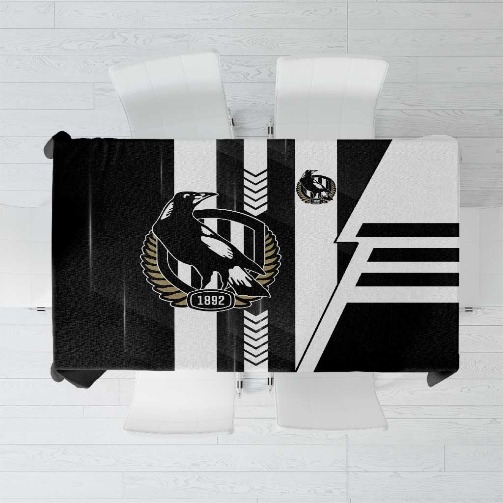 Collingwood Magpies Tablecloth Modern Geometric Sports Graphic Style