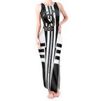 Personalized Collingwood Magpies Tank Maxi Dress Modern Geometric Sports Graphic Style
