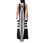 Personalized Collingwood Magpies Tank Maxi Dress Modern Geometric Sports Graphic Style