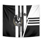 Collingwood Magpies Tapestry Modern Geometric Sports Graphic Style