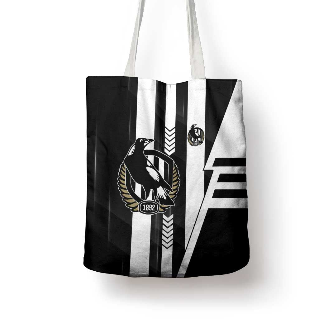 Collingwood Magpies Tote Bag Modern Geometric Sports Graphic Style