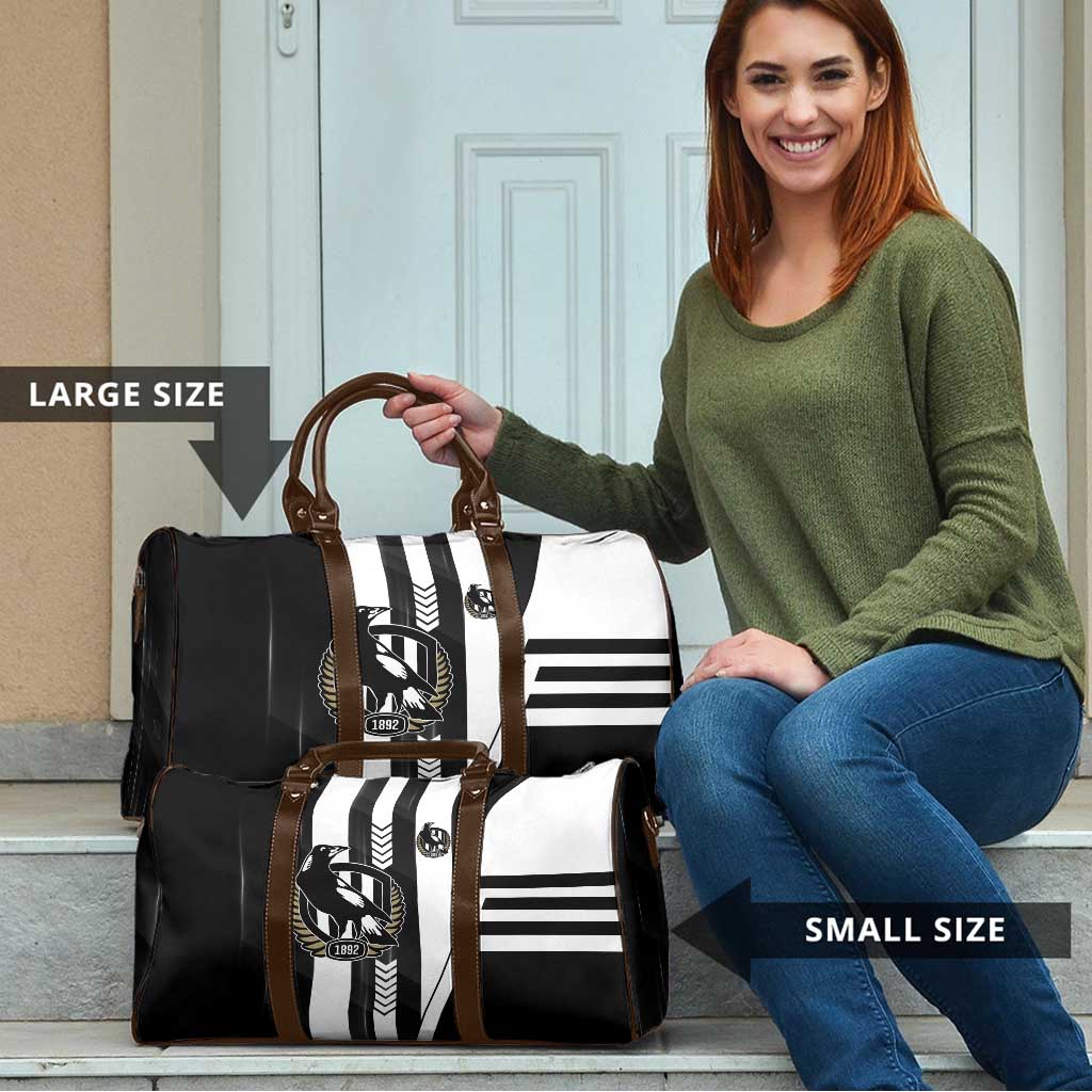 Collingwood Magpies Travel Bag Modern Geometric Sports Graphic Style