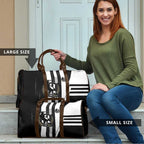 Collingwood Magpies Travel Bag Modern Geometric Sports Graphic Style