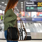 Collingwood Magpies Travel Bag Modern Geometric Sports Graphic Style