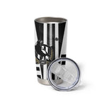 Personalized Collingwood Magpies Tumbler Cup Modern Geometric Sports Graphic Style