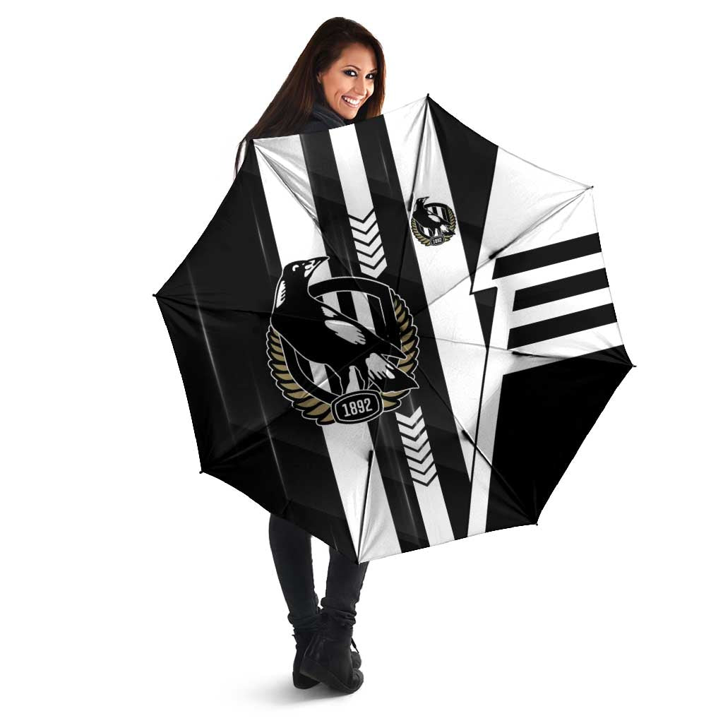 Collingwood Magpies Umbrella Modern Geometric Sports Graphic Style