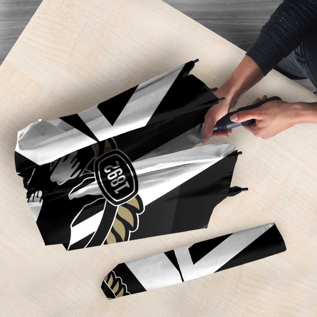 Collingwood Magpies Umbrella Modern Geometric Sports Graphic Style