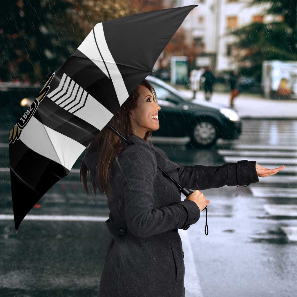 Collingwood Magpies Umbrella Modern Geometric Sports Graphic Style