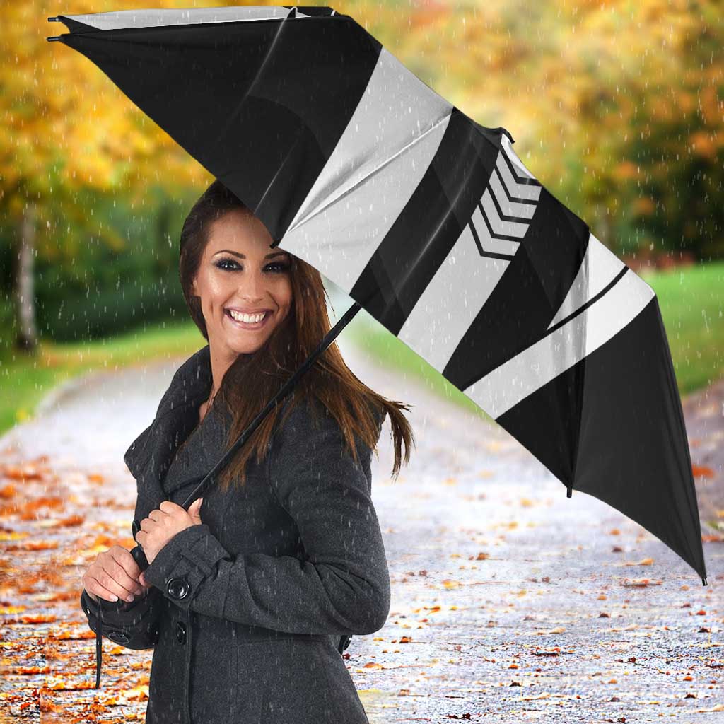 Collingwood Magpies Umbrella Modern Geometric Sports Graphic Style