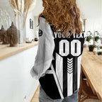 Personalized Collingwood Magpies Women Casual Shirt Modern Geometric Sports Graphic Style