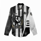 Personalized Collingwood Magpies Women Casual Shirt Modern Geometric Sports Graphic Style