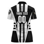 Personalized Collingwood Magpies Women Polo Shirt Modern Geometric Sports Graphic Style