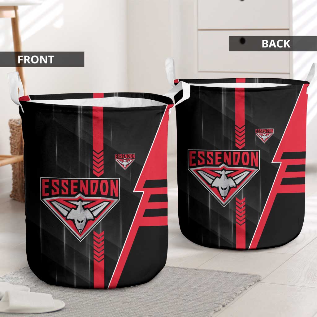 Essendon Bombers Laundry Basket Modern Geometric Sports Graphic Style