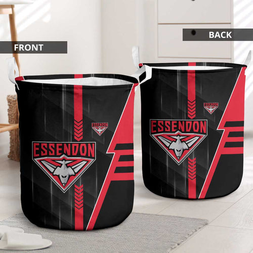 Essendon Bombers Laundry Basket Modern Geometric Sports Graphic Style