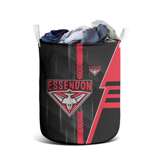 Essendon Bombers Laundry Basket Modern Geometric Sports Graphic Style