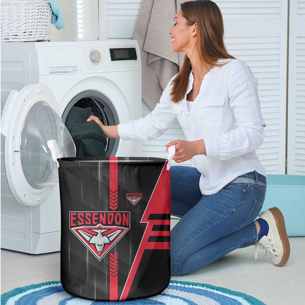 Essendon Bombers Laundry Basket Modern Geometric Sports Graphic Style