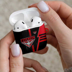 Essendon Bombers AirPods Case Modern Geometric Sports Graphic Style