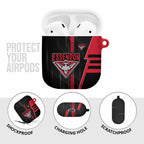 Essendon Bombers AirPods Case Modern Geometric Sports Graphic Style