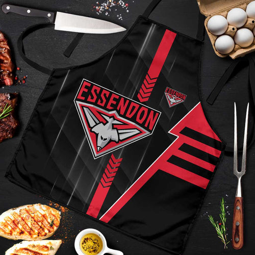Essendon Bombers Apron Modern Geometric Sports Graphic Style