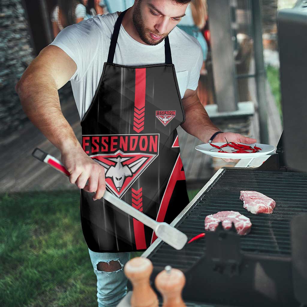 Essendon Bombers Apron Modern Geometric Sports Graphic Style