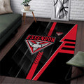 Essendon Bombers Area Rug Modern Geometric Sports Graphic Style